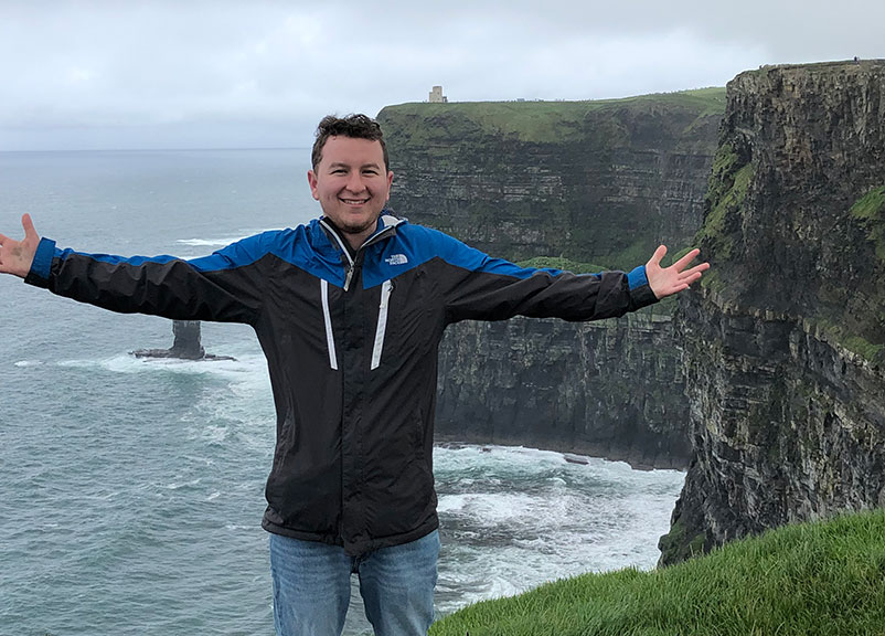 Jack Supino '21, Curry College student in Ireland