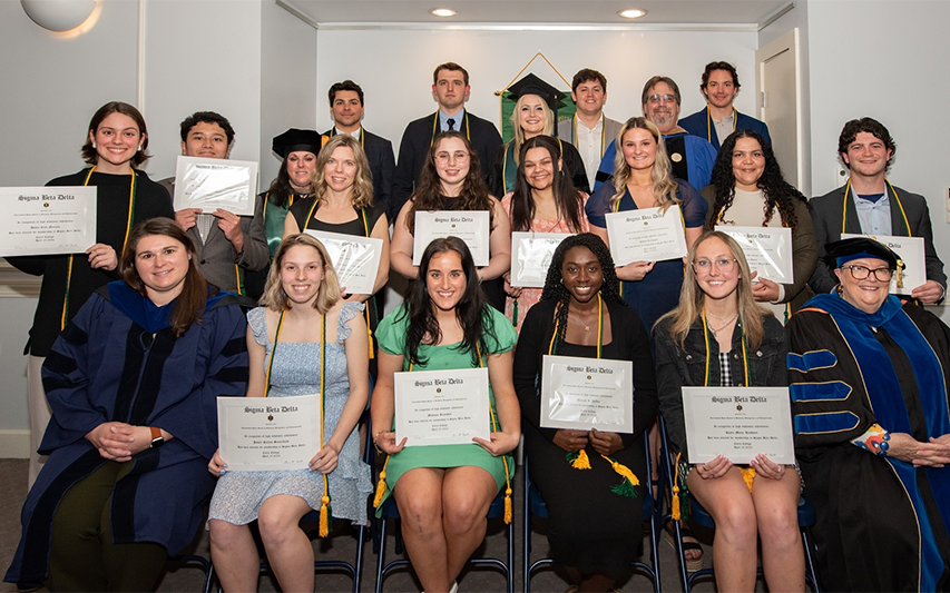 Sigma Beta Delta Inductees and Faculty 2023