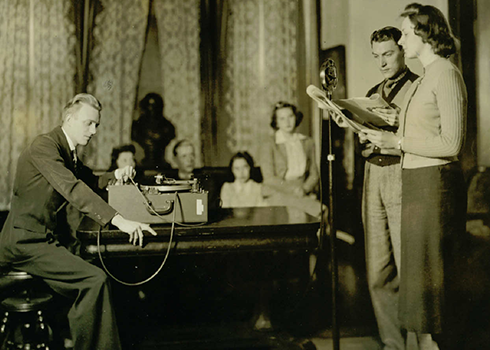 WMLN Studio Recording in 1932