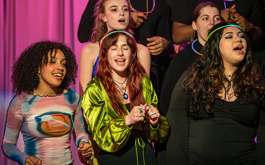 Students in the Sing! Choir represent the Music minor at Curry College