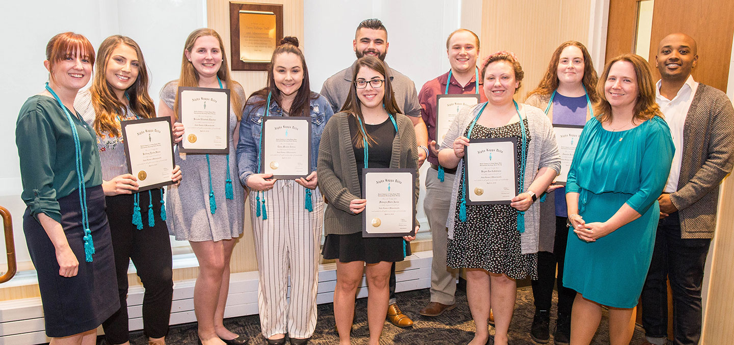 2019 Alpha Kappa Delta Inductees - Curry College