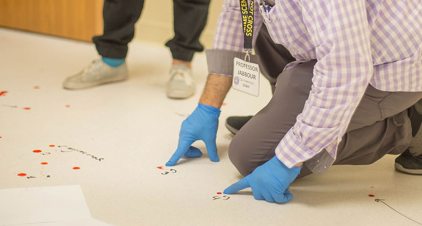 Students Collaborate in the Curry College Forensic Science Lab