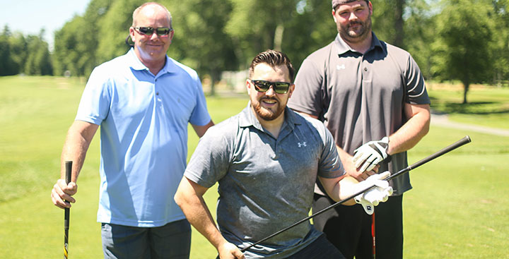Curry College Alumni attend a Colonels golf outing