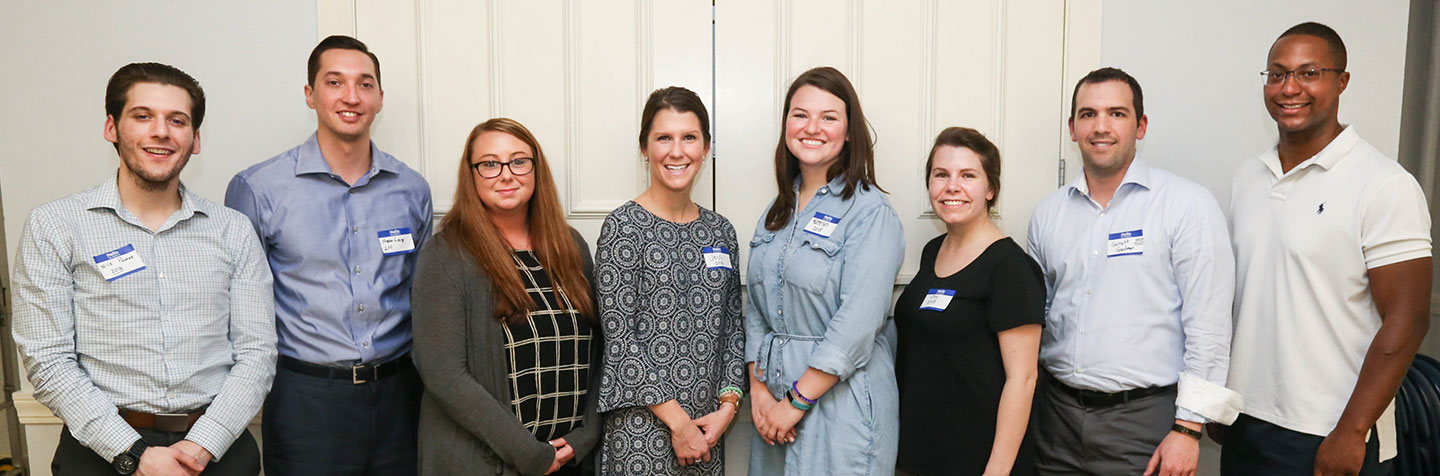 Curry College Alumni Volunteers are represented by a recent alumni panel event