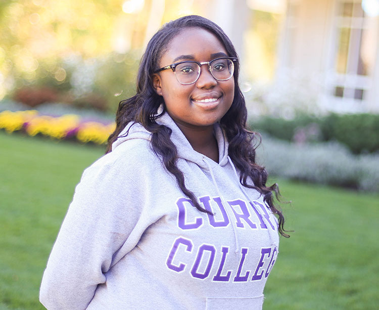 Cotdell Tuning, student pursuing a Biology Degree at Curry College