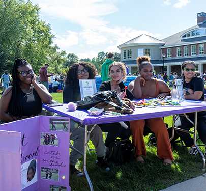 Members of the Black Student Union at the Involvement Fair