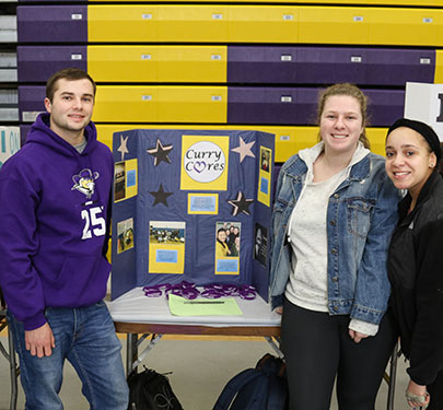 Curry Cares members at the Student Involvement Fair