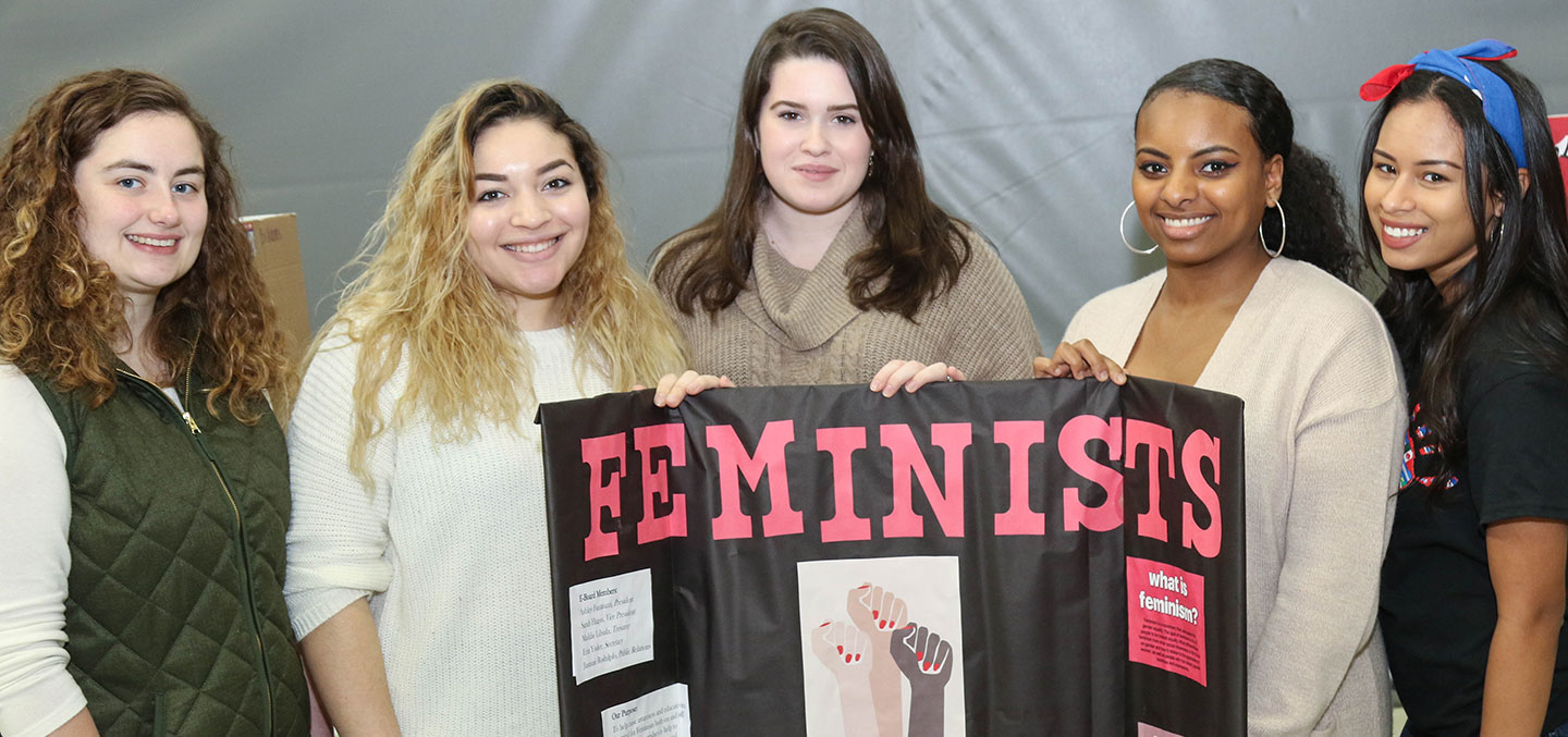 Feminist United club members