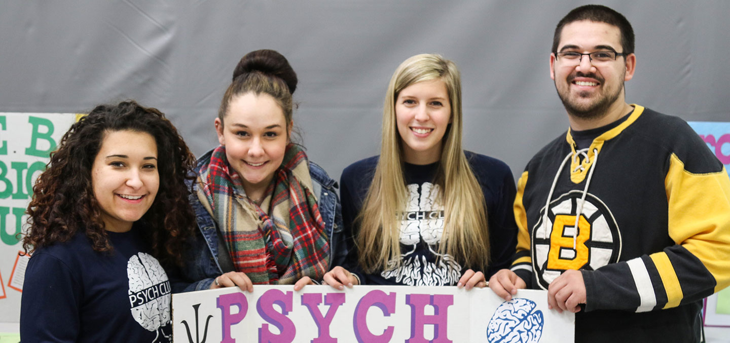 Psychology Club members at the Student Involvement Fair