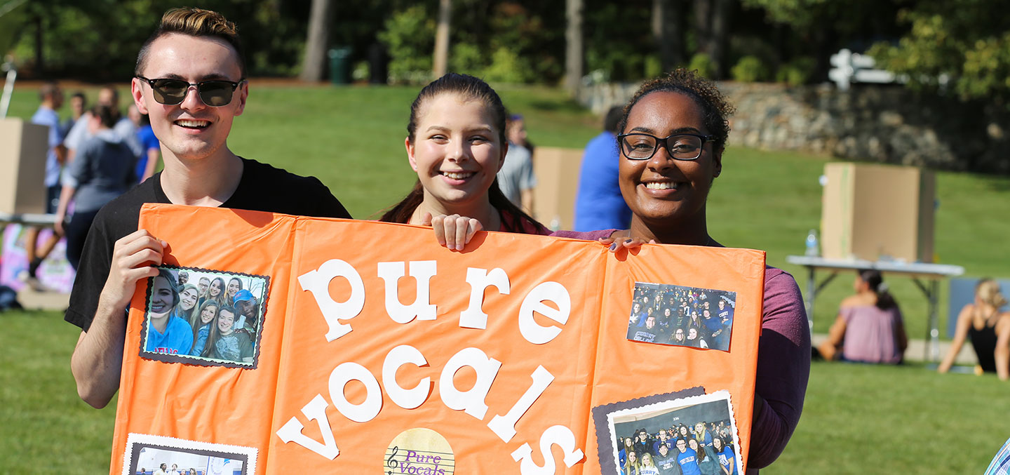 Pure Vocals members at the Student Involvement Fair