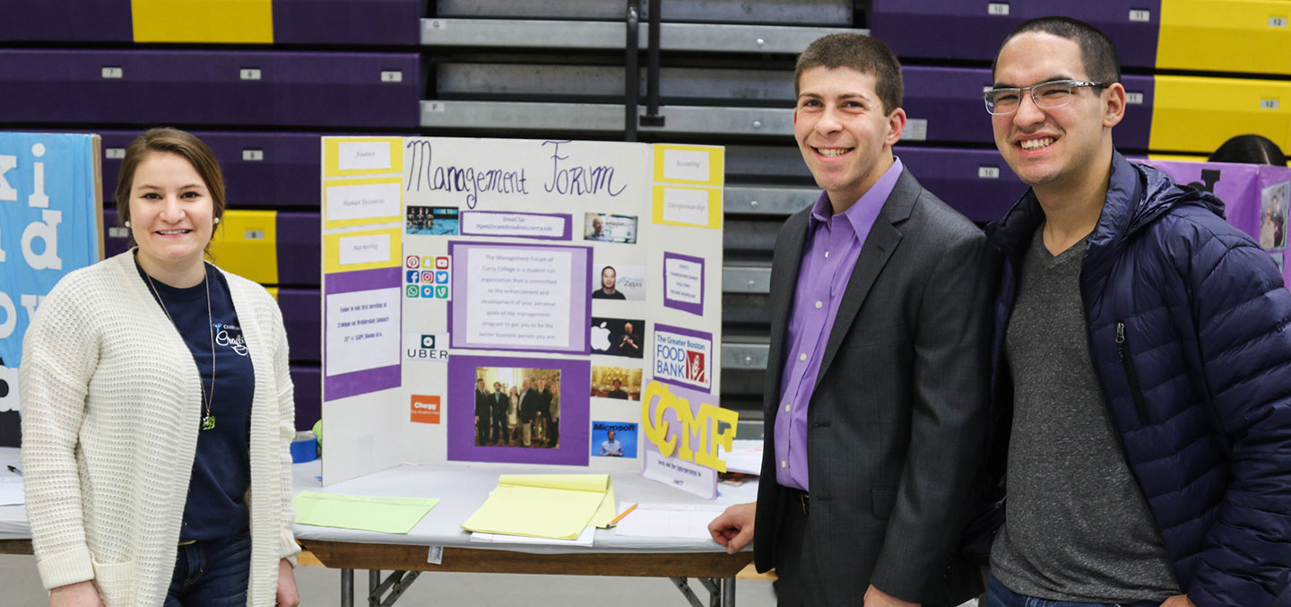 Management Forum members at the Student Involvement Fair