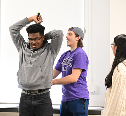 Exercise Science students conduct an experiment
