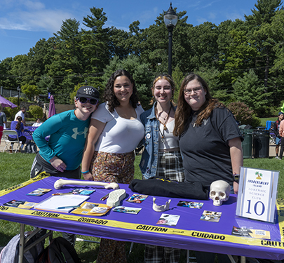 Forensic Science Club members at the Student Involvement Fair