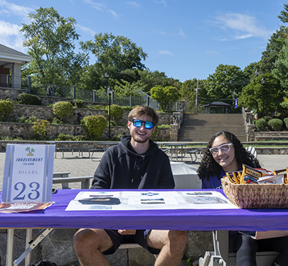 Hillel members at the Student Involvement Fair