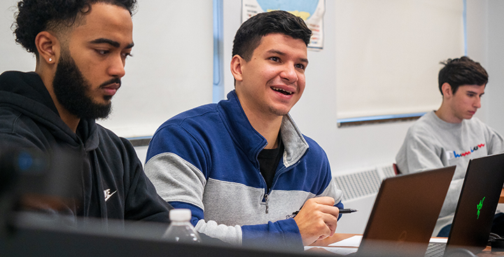 Curry College Students in class