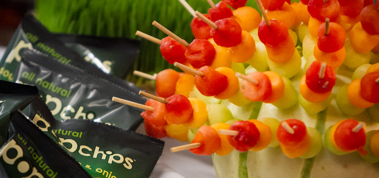 Healthy snacks and fruit