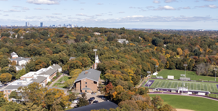 Great view of the Boston skyline at daytime