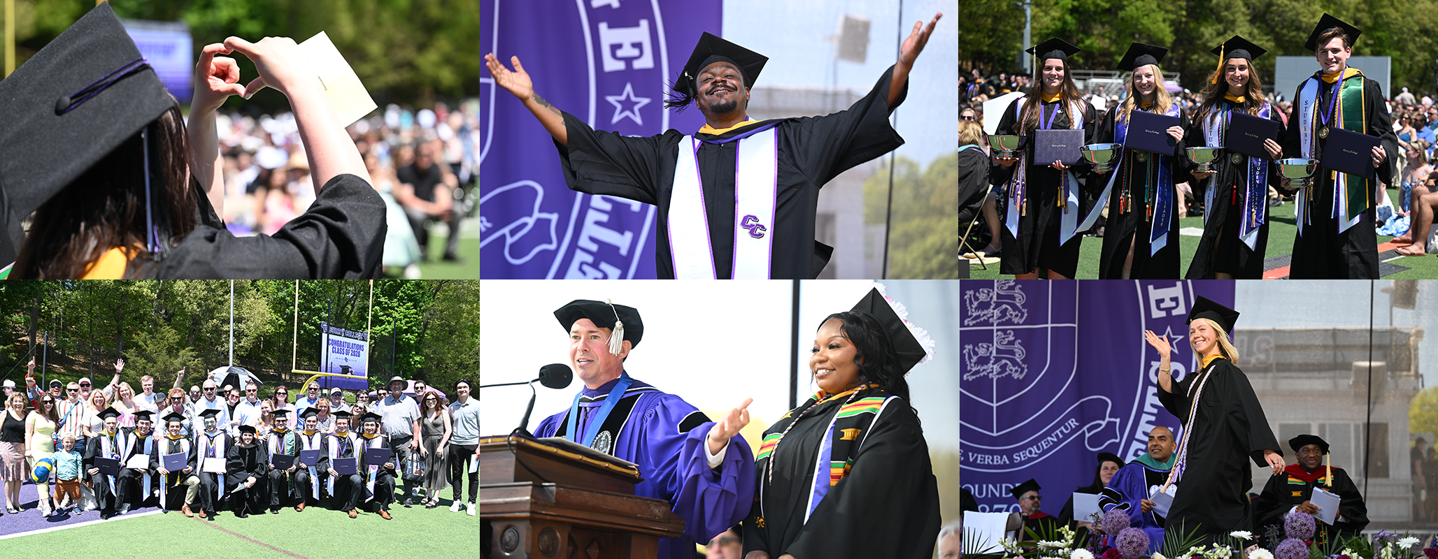 Curry College Commencement 2026 collage