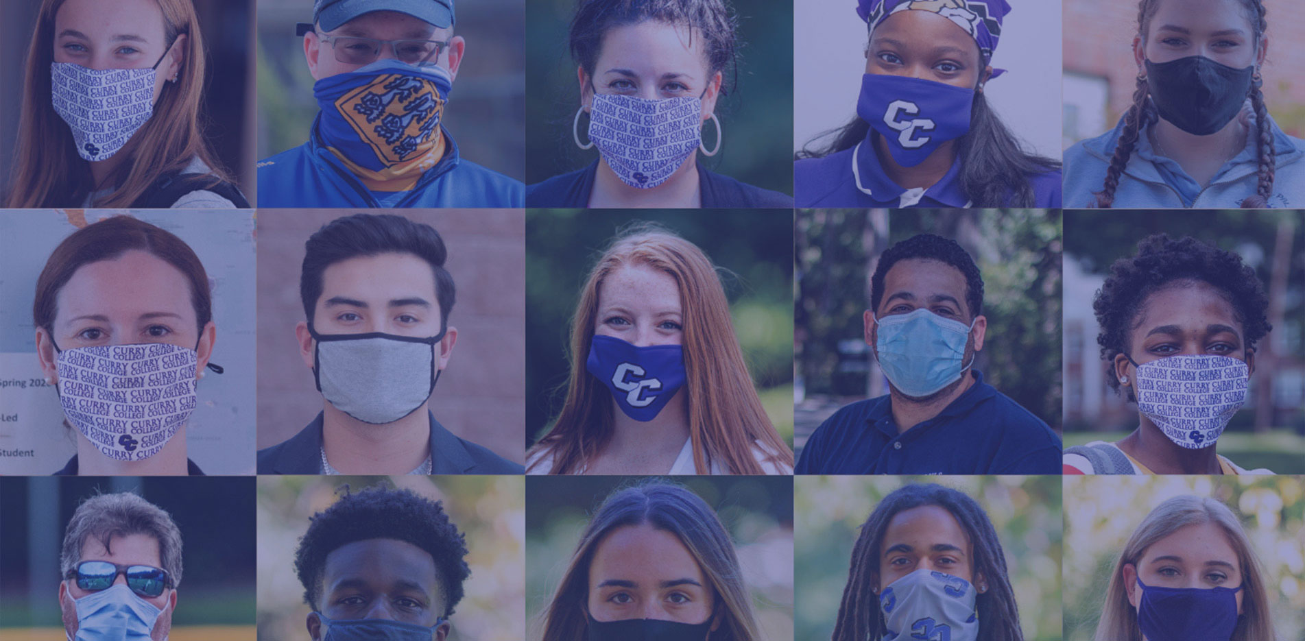 Curry Magazine Cover - Collage of masked faces