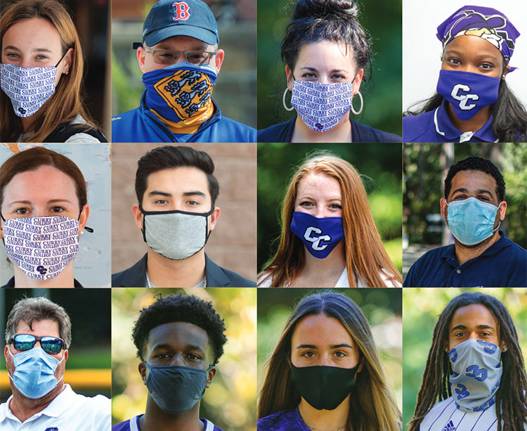 Curry Magazine Cover - Collage of masked faces